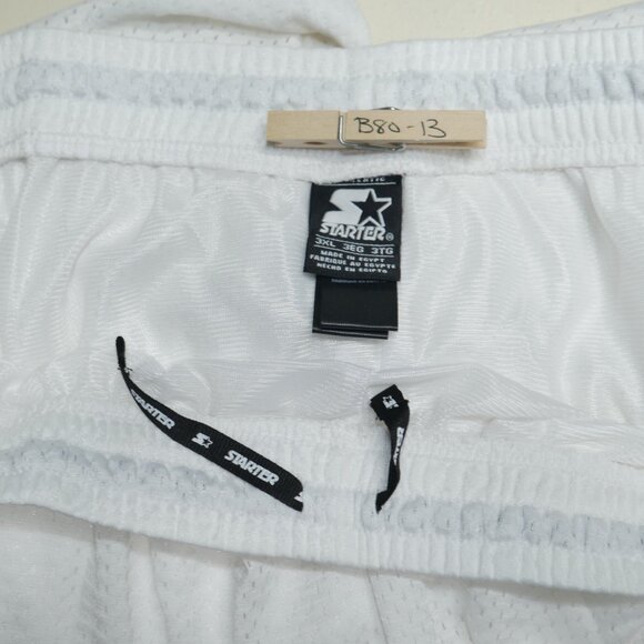 Set Of 2 Starter Mesh Basketball Shorts Men's Size 3XL Purple White Deadstock - Picture 9 of 16
